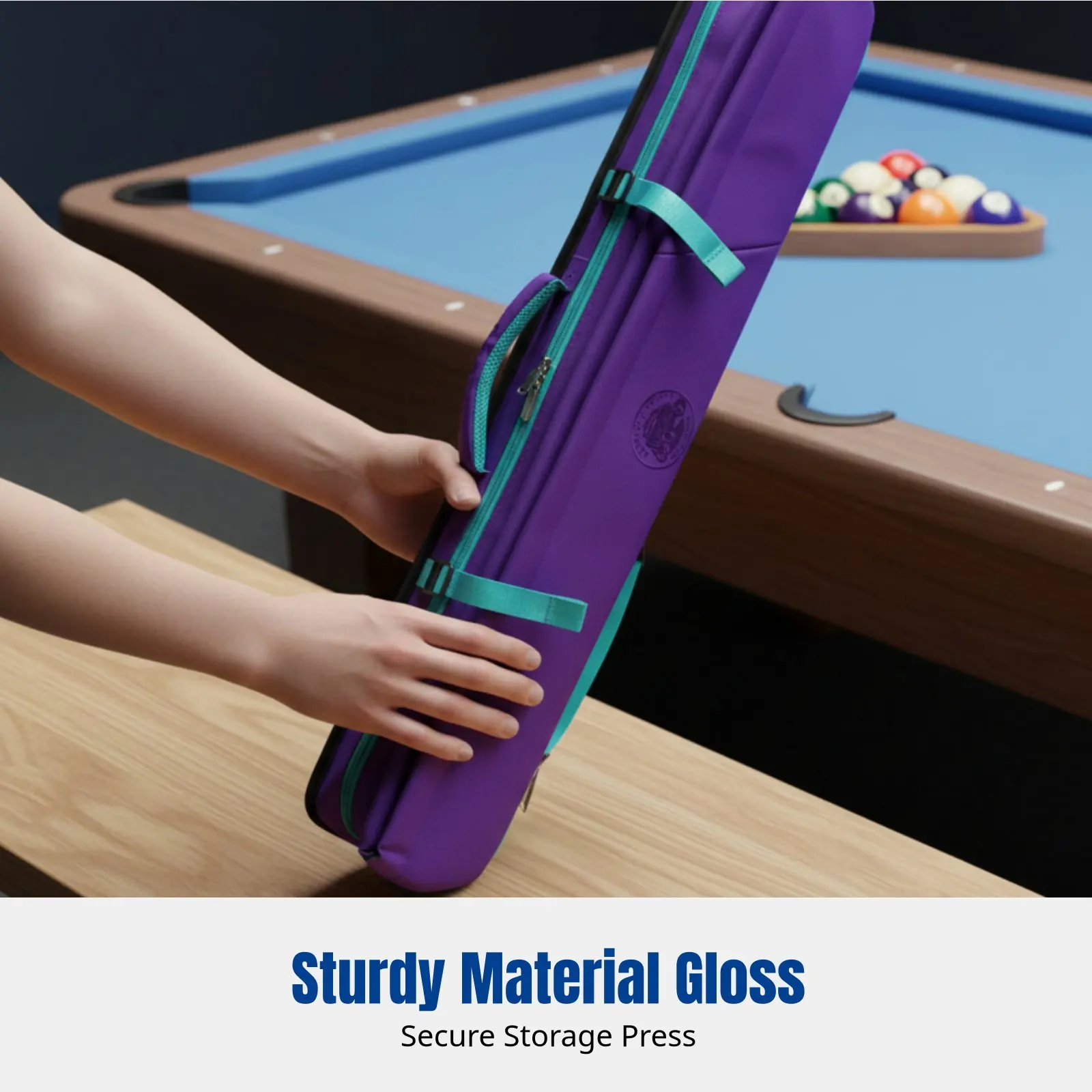 

Billiard Cue Tube, Split Design, Large Head, Multi-Hole, Portable, Multi-Carry