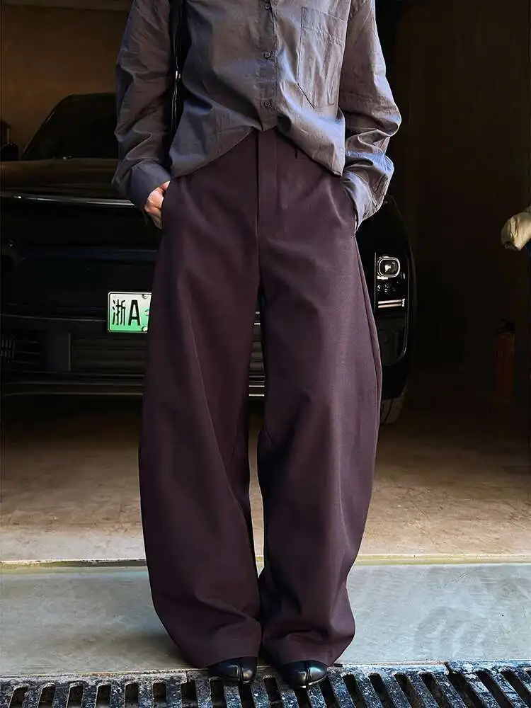 Office Lady Suit Wide Leg Pants For Women High Waist Solid Color Female Casual Trousers 2026 Spring New