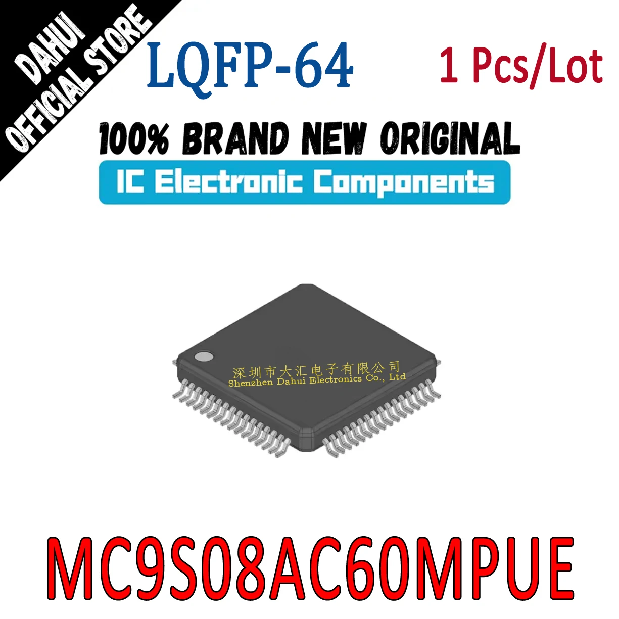 

MC9S08AC60MPUE MC9S08AC60 MPUE LQFP-64 microcontroller chip IC new original