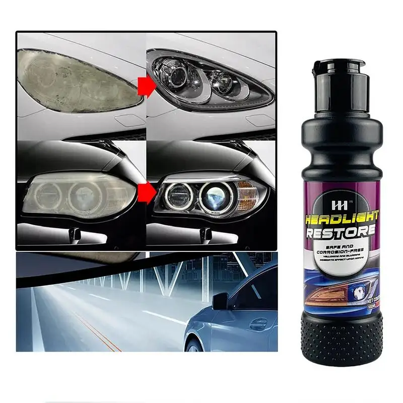 

Car Headlight Cleaner 100ml Headlamp Restoration Headlamp Lens Restore Cleaner for Motorcycles cars RVs SUVs Trucks renovation