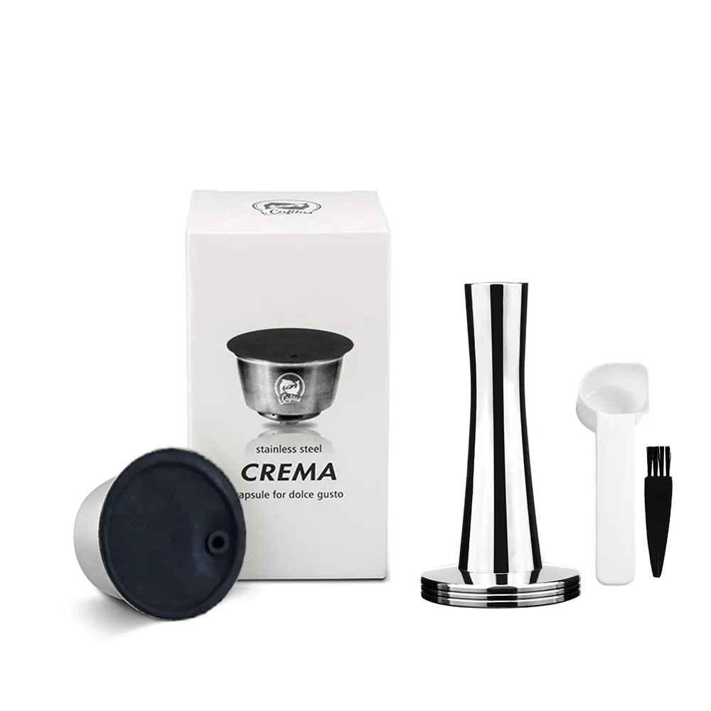 ICafilas para filtros de café Dolce Gusto Crema, cápsula de café recargable reutilizable, cápsulas de acero inoxidable, cestas de Nescafé, taza Lumio