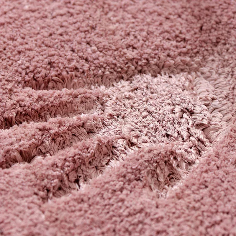 Weiche, bequeme, dicke Plüsch-Bodenmatte, Badezimmer-Bodenläufer, Schlafzimmer-Teppich, Wohnzimmer-Matte, wasserabsorbierend, rutschfest – Detail 5