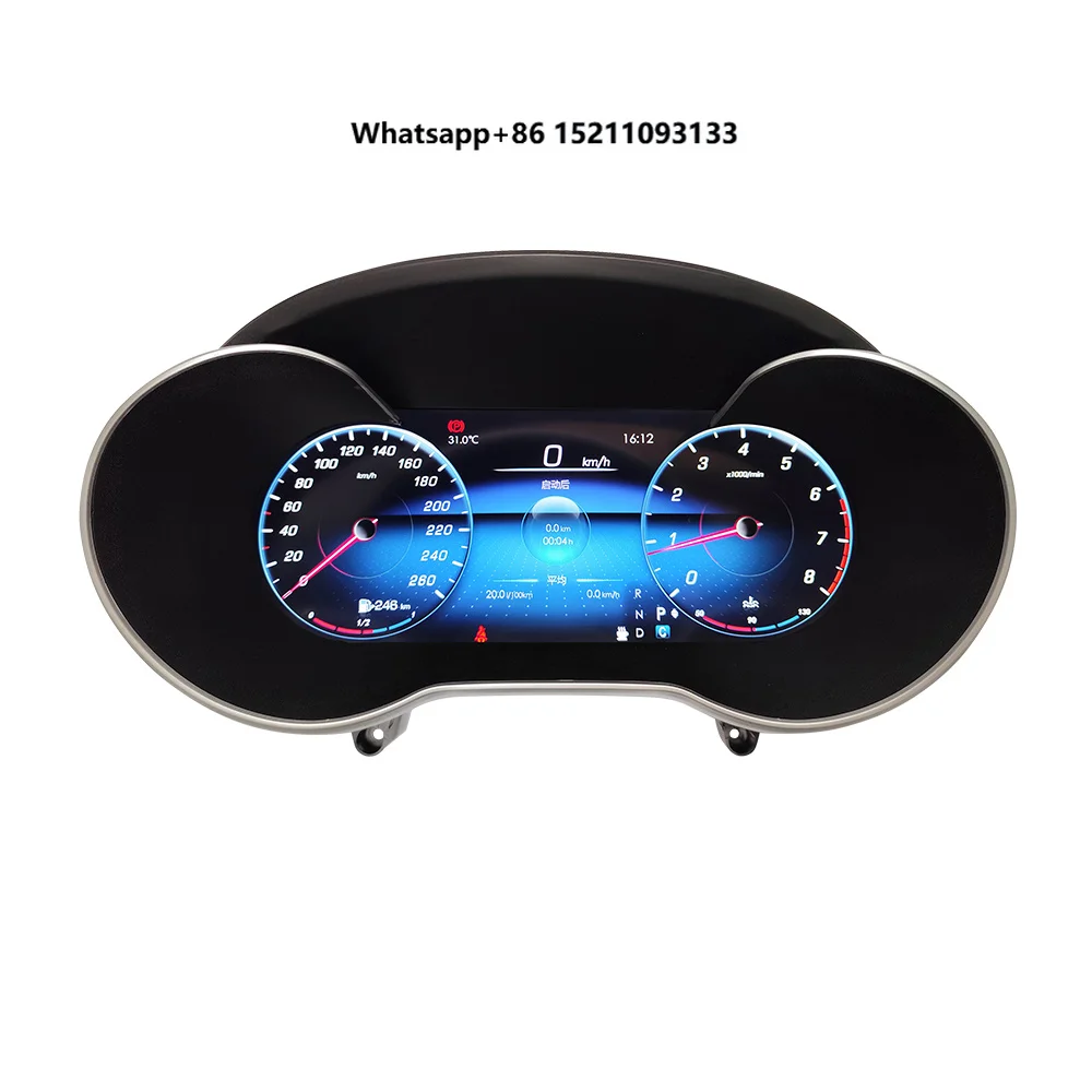 New Design Car Interior Kits Carplay LCD Digital Cluster For GLC C Class W205 C63 Virtual Cockpit Instrument