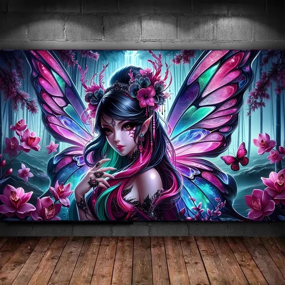 

Mysterious Oriental Woman Butterfly Fairy DIY Diamond Painting New 2025 Jewelry Cross Stitch Diamond Art Kits Mosaic Home Decor
