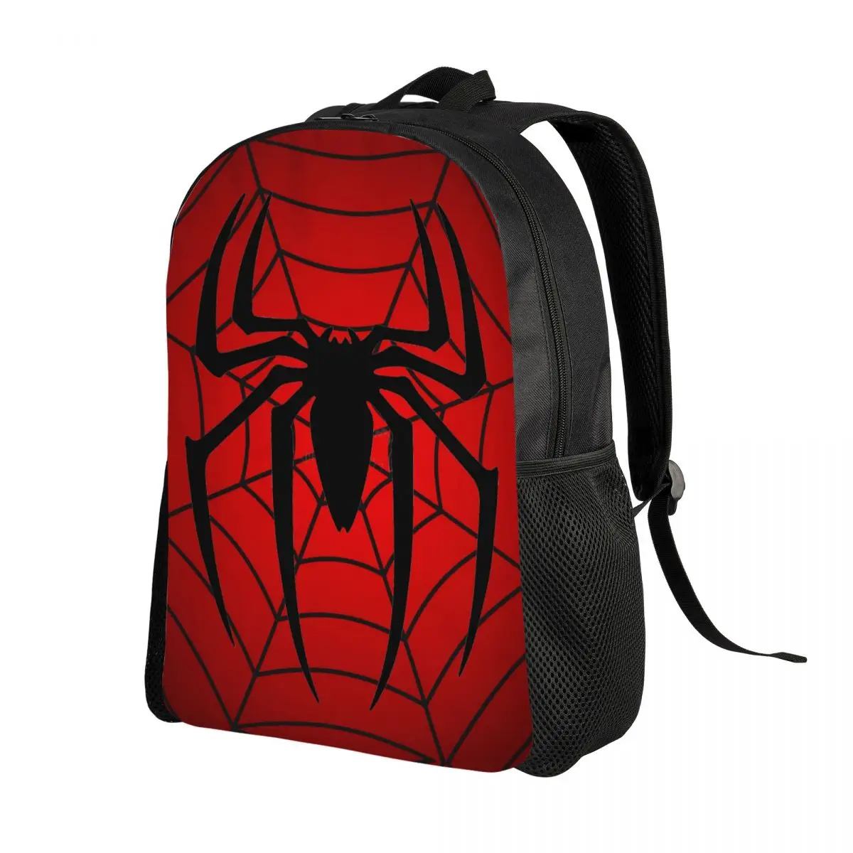 Black Spider Laptop Backpack Men Women Basic Bookbag for College School Students Bag