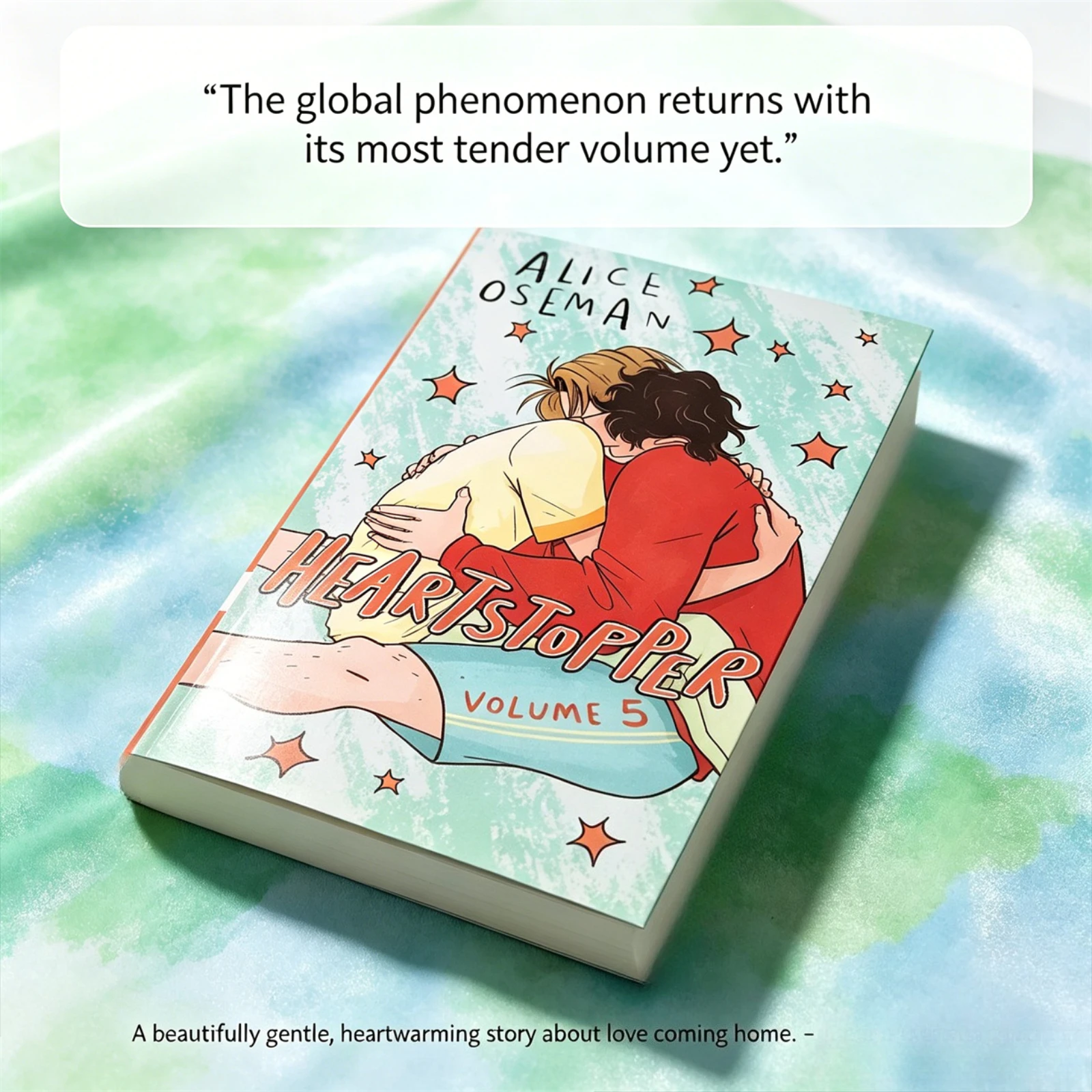 

Heartstopper Volume 5 By Alice Oseman, LGBTQ+ YA Romance Graphic Novel English Comic Book