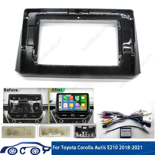 Fascias de Radio de coche de 10,1 pulgadas para Toyota Corolla 12 Cross 2019-2022 reproductor de marco estéreo Android 2 Din Panel de unidad principal embellecedor de tablero