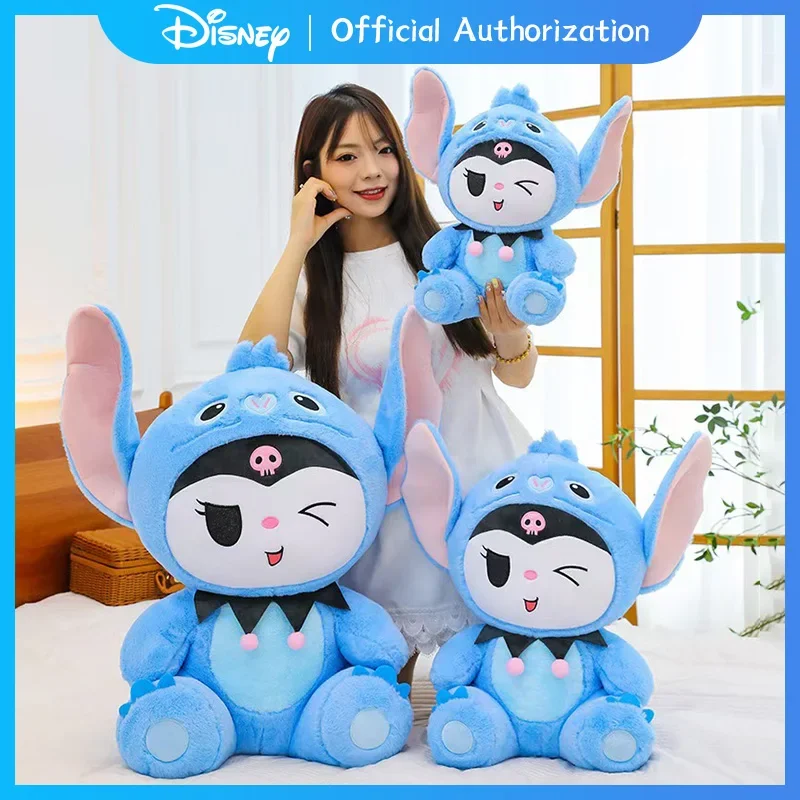 Disney-Jouet en peluche CAN o & Stitch, dessin animé mignon, Sanurgente Kuromi, beurre en peluche Anime, oreiller souvenir Kawaii, cadeau d'anniversaire, nouveau, 35cm-65cm