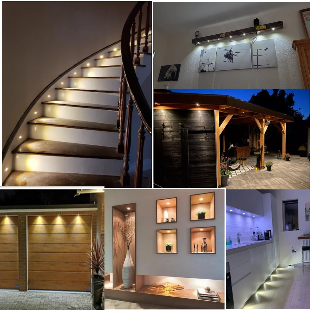 Mini Downlight LED DC12V Dimmable Small Spot Led Light Indoor IP65 Cabinet Ceiling Lights Black White Silver Finish Spotlights