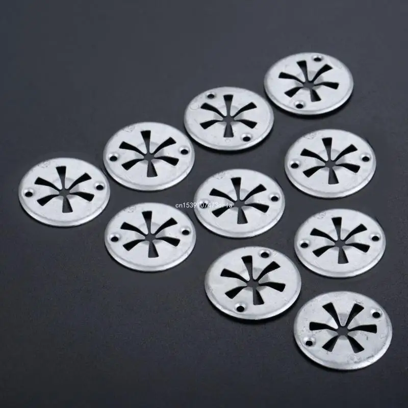 50/100Pcs Metal Clamping Discs Heat Protections Plate, 30mm Star Locks Fixing Heat Plate Safety Washers Heat Shield Dropship