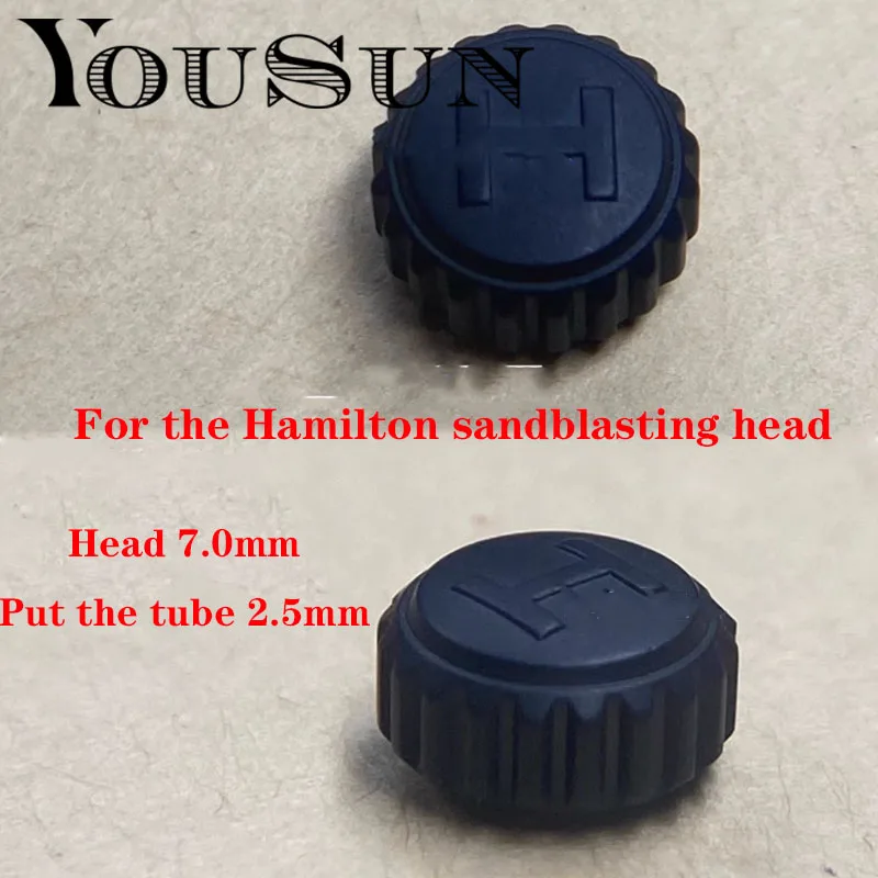 

For Hamilton Watch Head Sandblasted Black Handle Crown 7.0mm Accessory