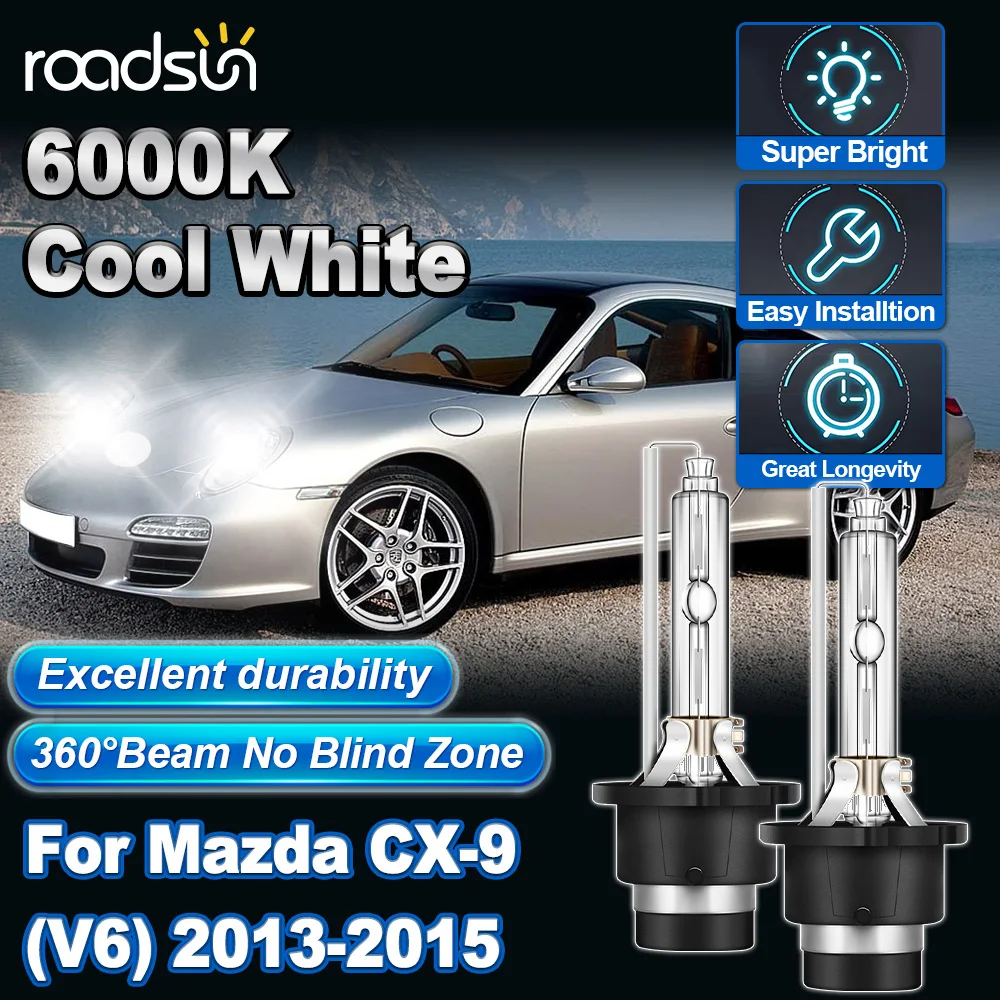 

2 шт. для Mazda CX-9 (V6) 2013-2015 авто D4S HID лампы HID ксеноновые фары автомобильные лампы 12 В 35 Вт 6000 К холодный белый Plug and Play
