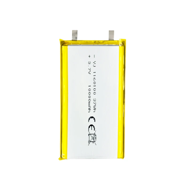 1160100 3.7V 10000mAh Li-polymer Battery CE Certified for LED Devices Tablets DIY Tools