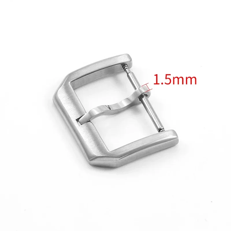 For IWC Solid Stainless Steel Needle Buckle 18mm Universal Waterproof High Quality Silver Black Watch Strap Accessories