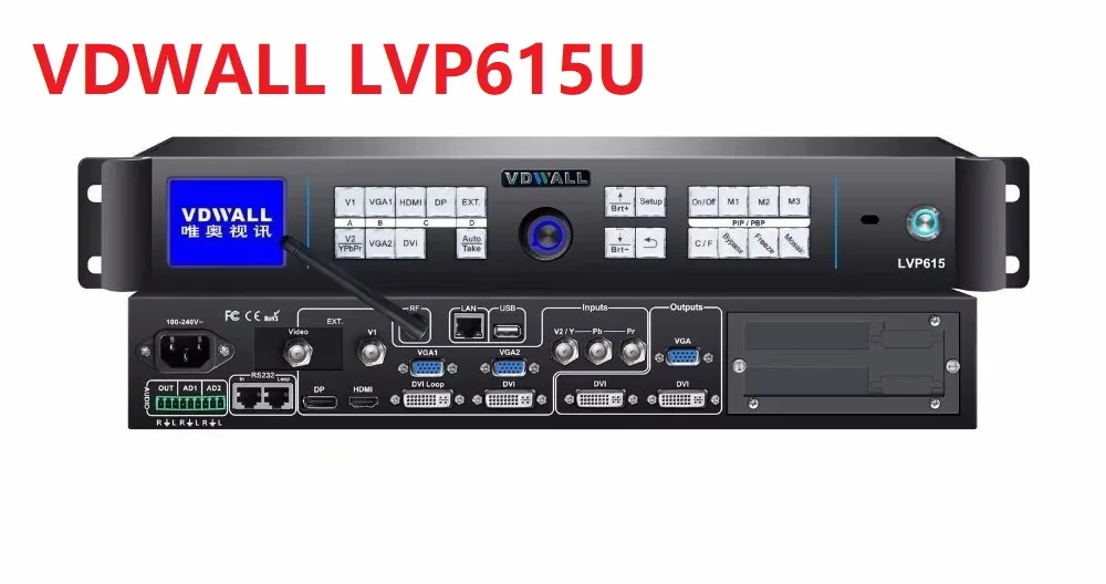 VDWALL LVP615U with Extend USB LED HD Video Processor wireless WI-FI remote control