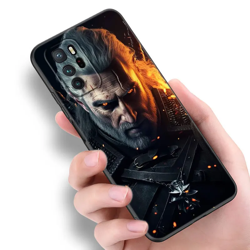 Hot Game W-witchers Black Silicone Phone Case For Xiaomi Redmi Note 9 10 11 11S 11T 12 13 Pro 5G Plus 9S 10S 12S