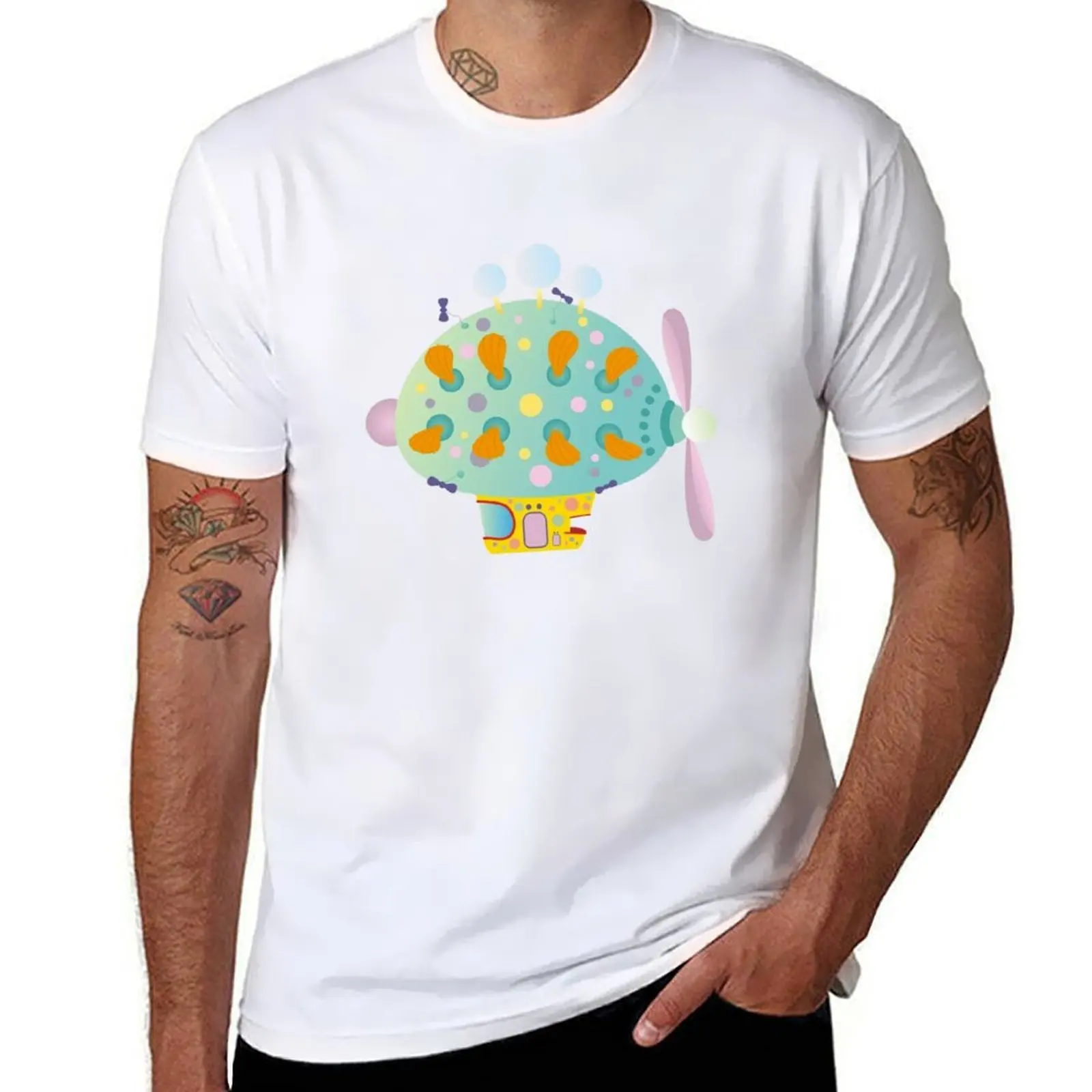 The Pinky ponk zeppelin In the night garden T-Shirt t shirts for man pack white funny t shirts cotton T-Shirt