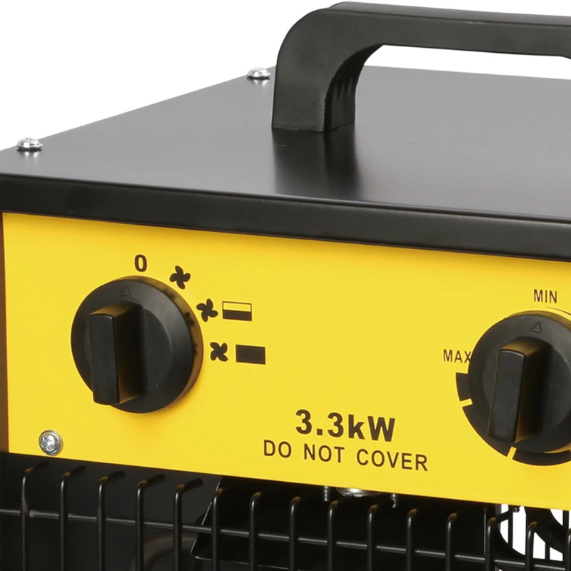 AC220-240V 2/3.3kw المحمولة الصلب مقاوم للماء ارتفاع درجة الحرارة حماية سخانات مروحة كهربائية سخان كهربائي دفئا سخان الهواء