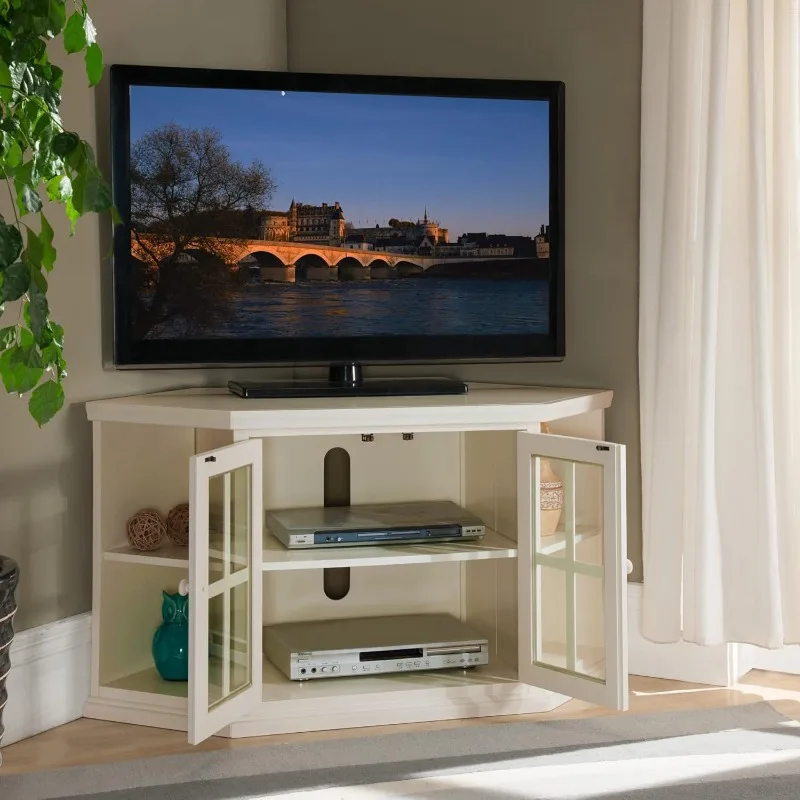 85287 Corner One Door TV Stand with Bookcases for 50