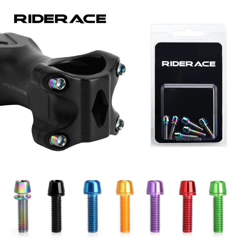 6 Stck/Set Fahrradlenkerschrauben, titanbeschichtet, bunter Stahl,  M5*18MM, MTB-Fahrradlenker-Vorbau-Schrauben - AliExpress 18