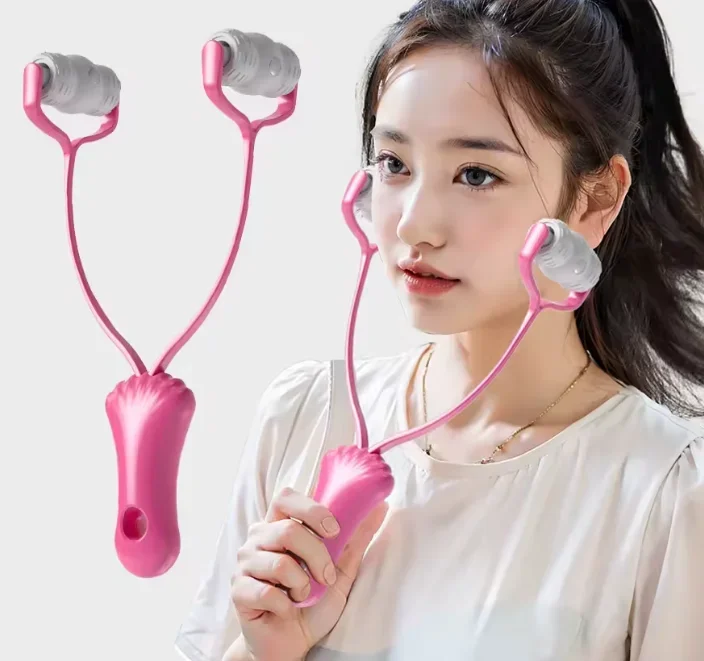 360 Rotate V Held Facial Roller Y Shape Hand Face Massager Facial Lifting Double Jaw Reduce Wrinkle Roller Portable Beauty Tool