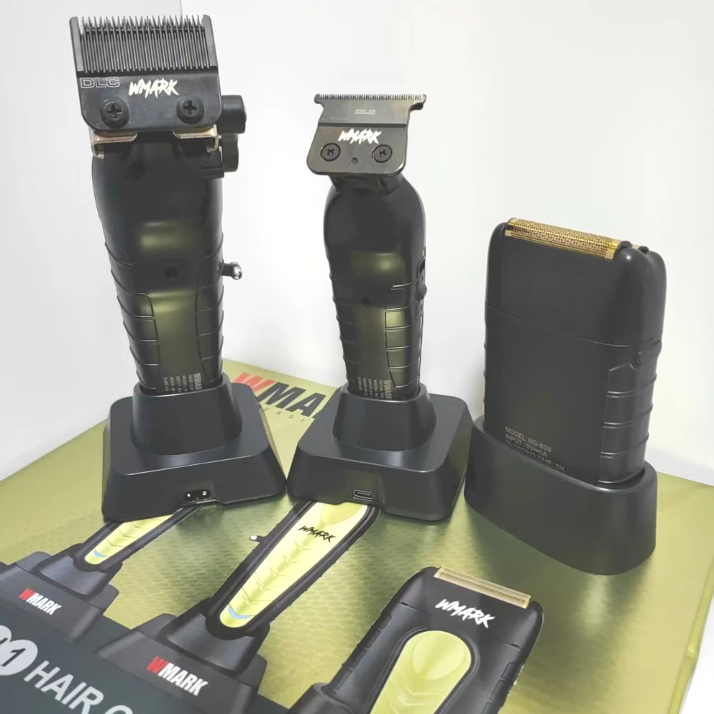 

WMARK NG-1638KIT Новый триммер для волос для мужчин, машинка для стрижки волос, набор из 3 предметов, масляная головка, электрическая машинка для стрижки волос, бритва для парикмахерской