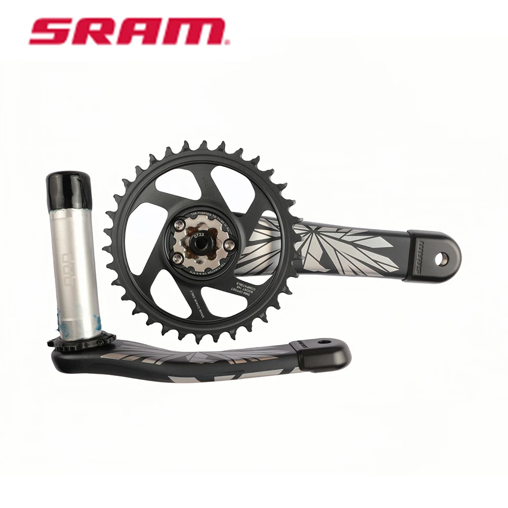 SRAM X01 Eagle DUB Kurbelgarnitur Carbon-Kurbelarm Mountainbike-Kettenblatt 175mm 34T – Detail 3