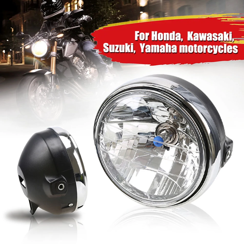 LED Modified Light Round Modified Crystal Headlamp Super Bright Waterproof 12V 35W P43T for Hornet 600 900 for Suzuki Bandit 74A