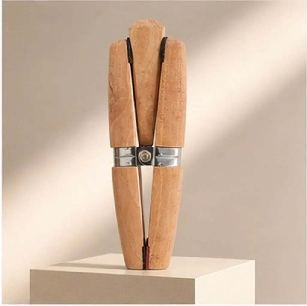 2Pcs Wooden Ring Clamp Jewelry Making Handheld Vise Holder Tool for Ring Repair Polishing Filing Stone Setting