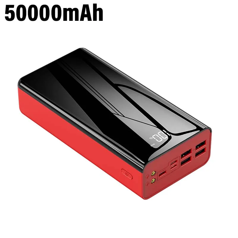 

Портативное зарядное устройство Power Bank 50000 мАч, USB-C (22.5 Вт) с быстрой зарядкой, внешний аккумулятор для телефона