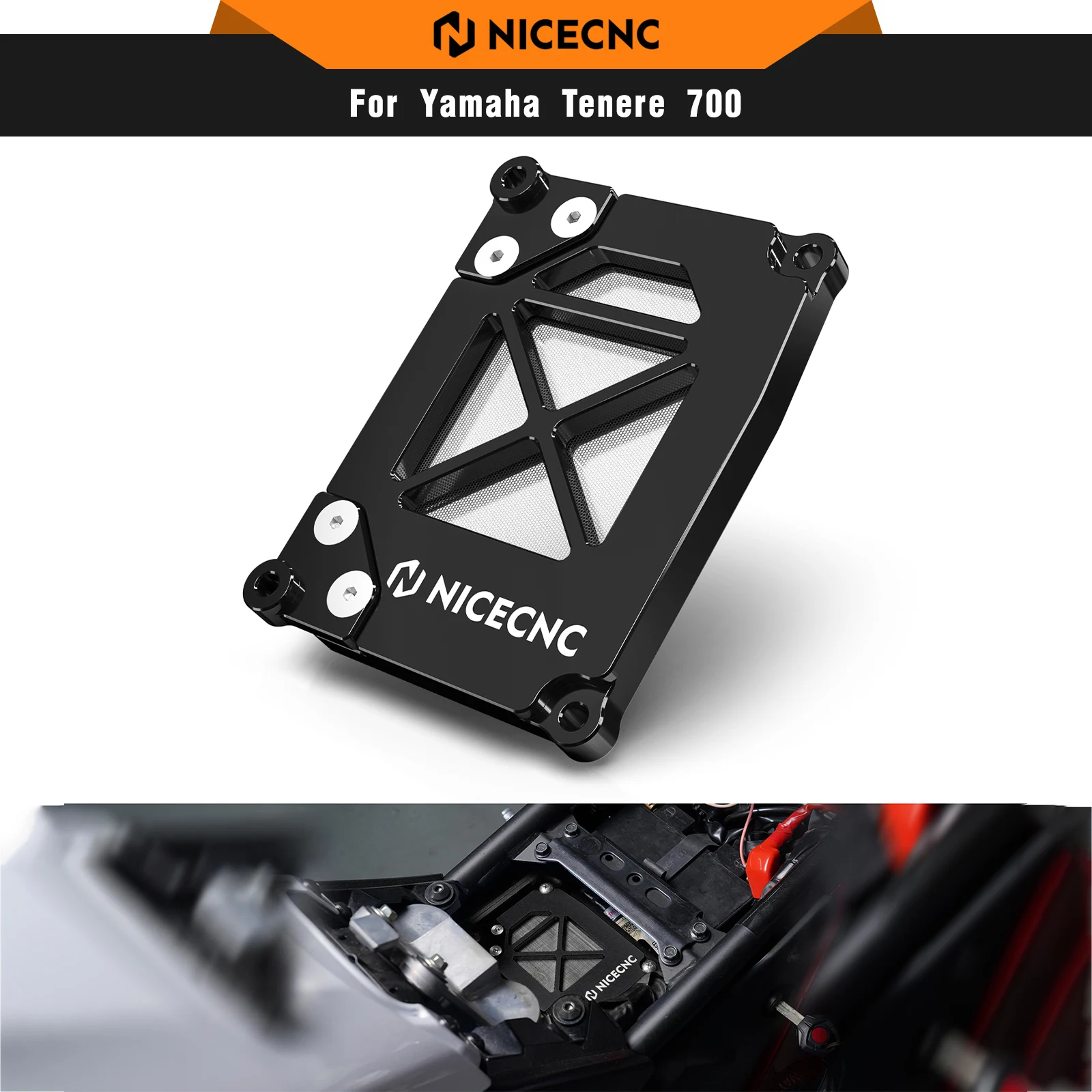 

For Yamaha Tenere 700 World Raid 2022-2023 Motorcycle Air Filter Box Cover Tenere 700 XTZ07 XTZ700 2020-2024 Rally Edition 20-24