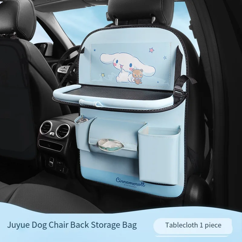

Sanrio Cinnamoroll Car Hanging Tissue Box My Melody Cartoon Anti-Dirty Multifunctional Storage Bag Interior Accessories Gift
