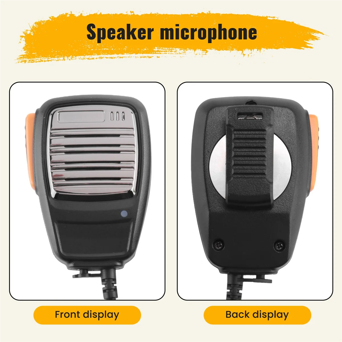 ميكروفون مكبر صوت ABJU لـ UV-5R UV5R UV-5RE UV-B6 --UVB2 ثنائي الاتجاه