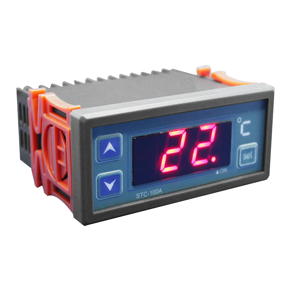 STC-100A Thermostat Temperature Controller NTC Sensor Thermometer Incubator Controller Temperature Control Module 220V -40-99℃