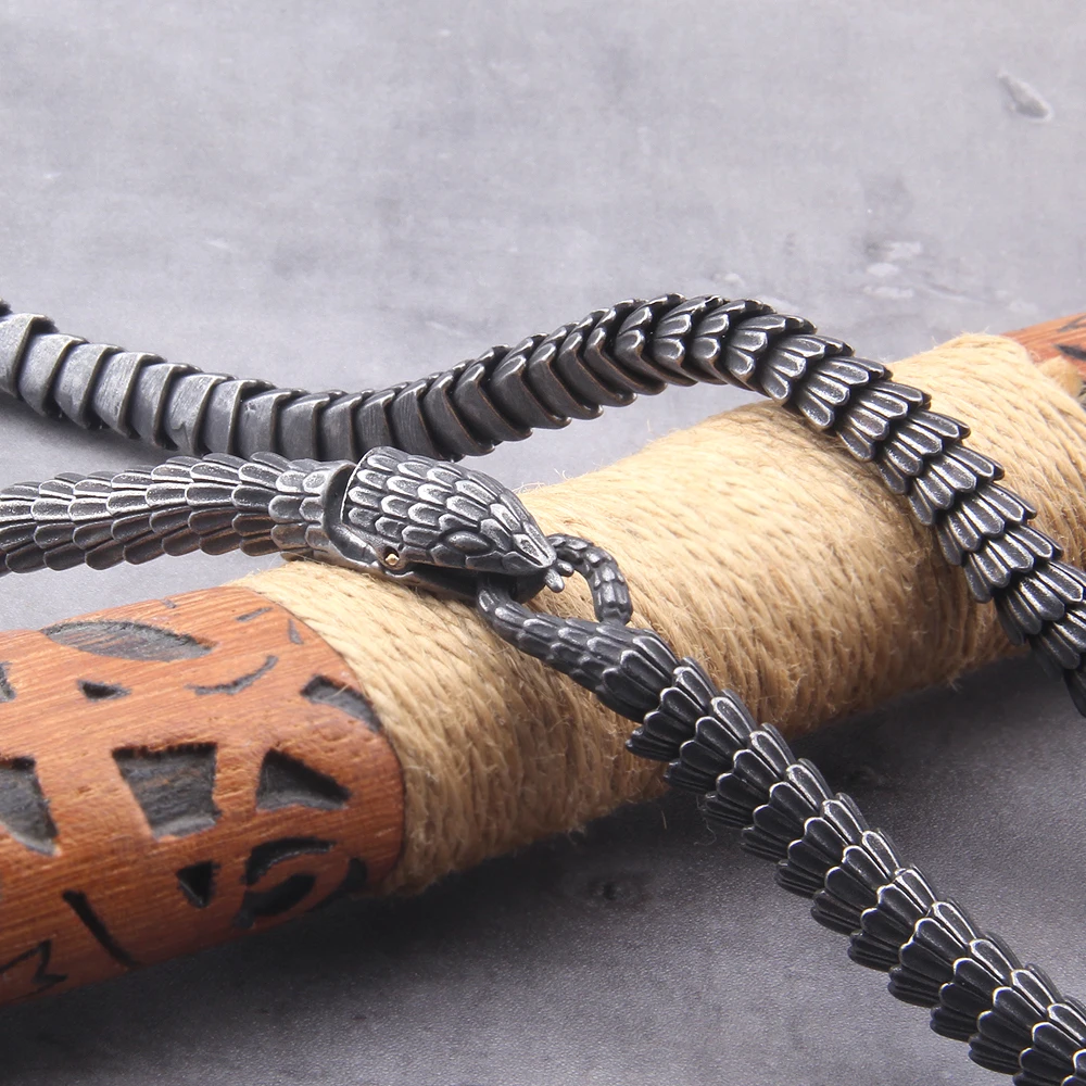 Viking Ouroboros สร้อยคอพังค์ว - Street Fashion Culture บทวิจารณ์และราคา