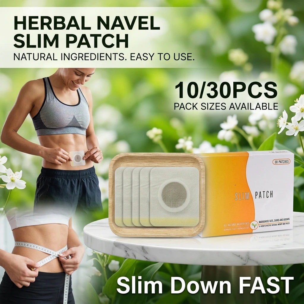 30 Pcs Boxed Slimming Belly Button Patch Product for Lazy People - Easy to Use Sleep-In Weight Loss Solution