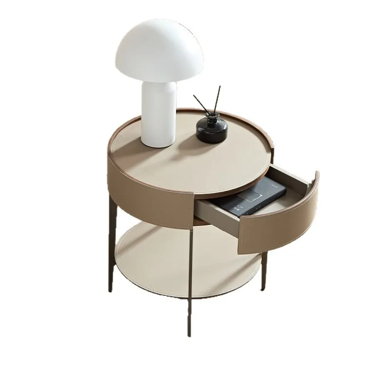 Modern simple solid wood storage bedside cabinet