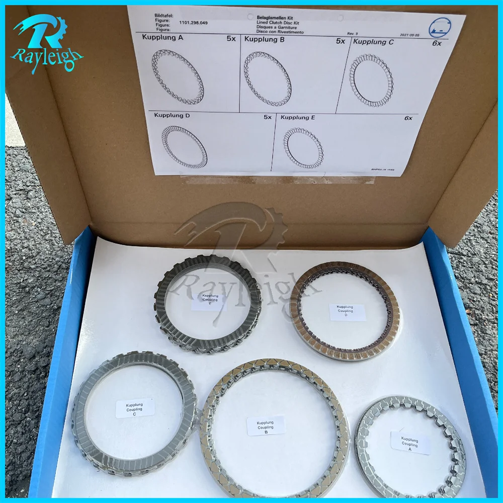 

Original factory brand new 8HP45 ZF8HP45 845RE gearbox steel plate kit set, suitable for BMW Audi Q7 Jaguar XJ Range Rover 8HP45