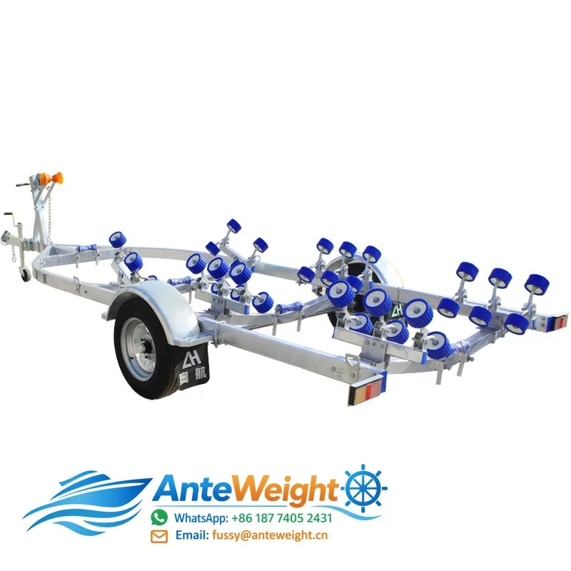 Inflatable Boat Trailer, Dinghy & Speedboat Trailer Frame | Motorboat & Fishing Boat Trailer for Launching & Transport