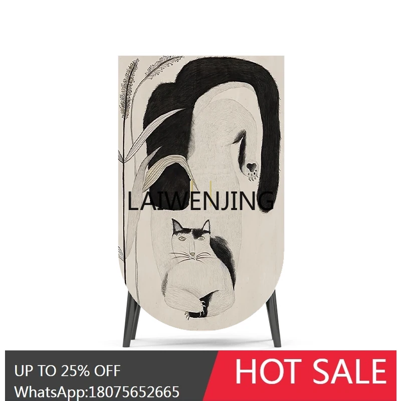 

MJY solid wood door storage bedroom home entrance walnut cloakroom locker