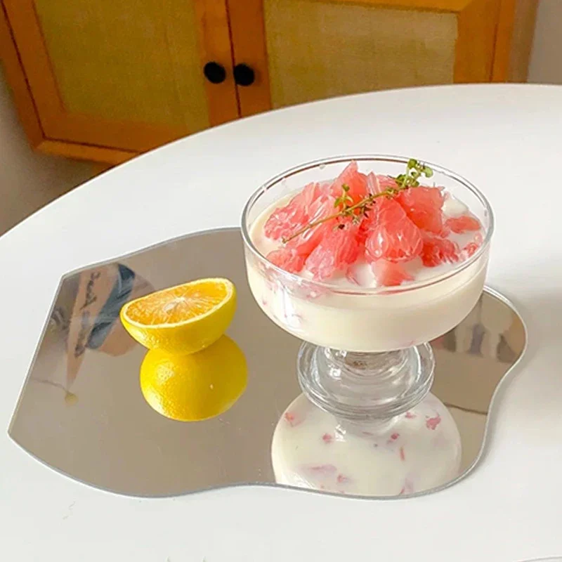 200ml Glass Yogurt Cup Tall Dessert Cup Ice Cream Bowl Pudding Bowl Restaurant Party Glass Korean Wine Glass Kitchen Accessories