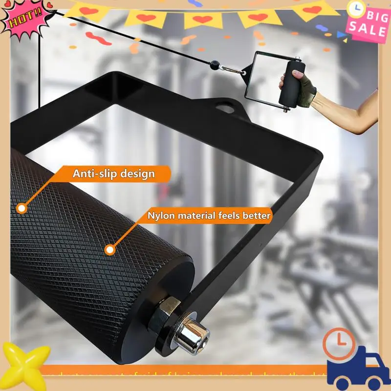 

Premium Gym Lat Pull Down Pulley Cable Machine Handle Attachment Fitness Arm Wrestling Workout Deadlift D Shape Hand Grip-6CM Du