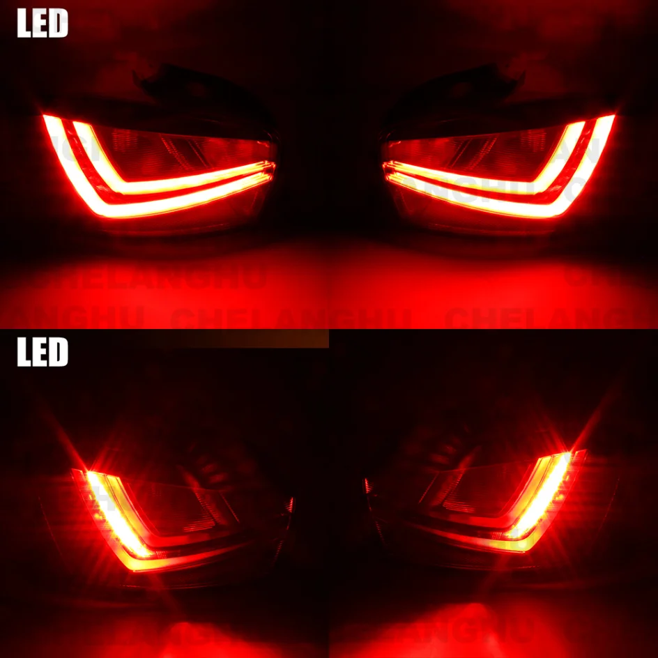 For Seat IBIZA FR 2013 2014 2015 2016 2017 Pair Left+ Right Side Rear Tail Light Lamp Without Bulbs 6J4945095J 6J4945096J