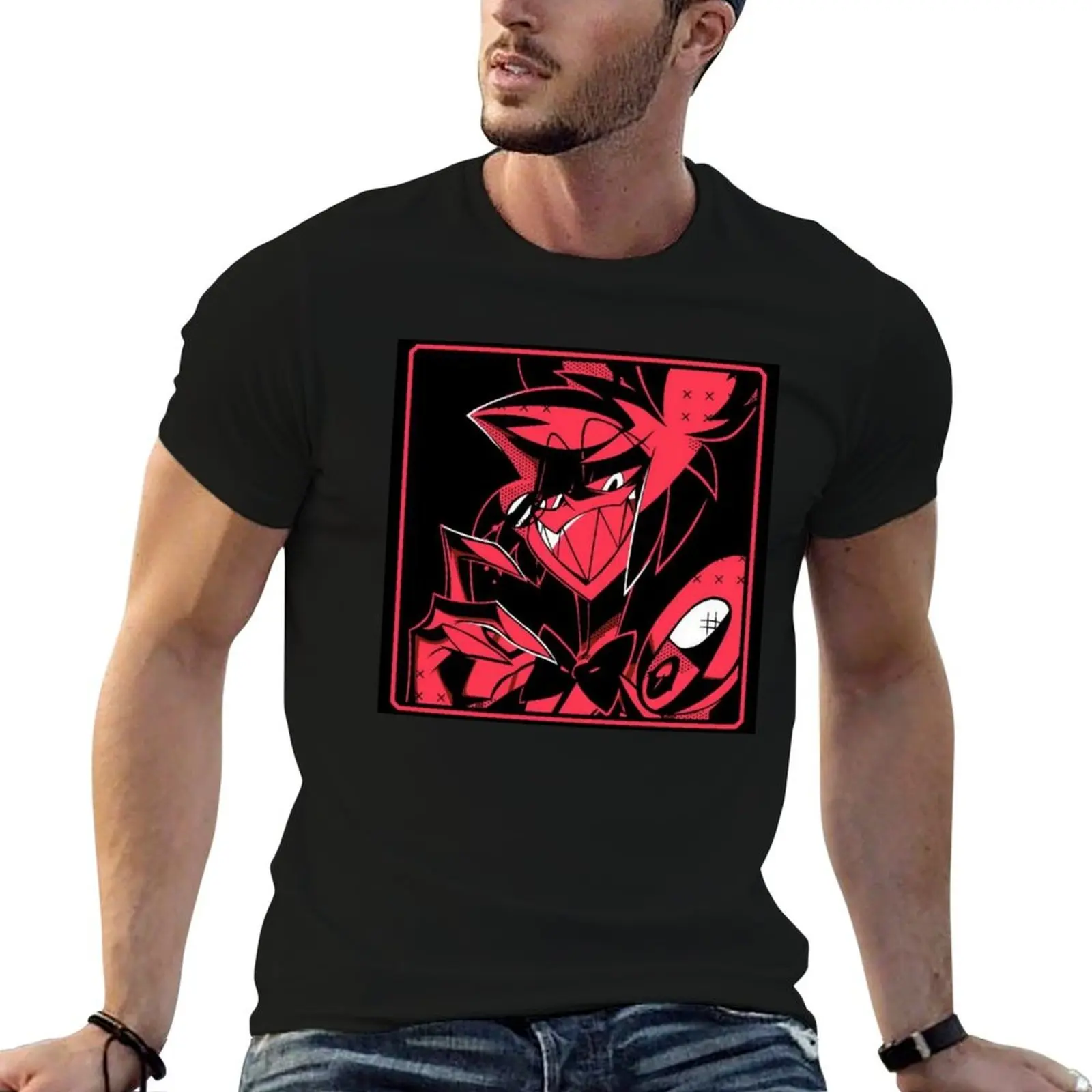 

Alastor T-Shirt anime t shirts for man cotton t shirts man 100% T-Shirt