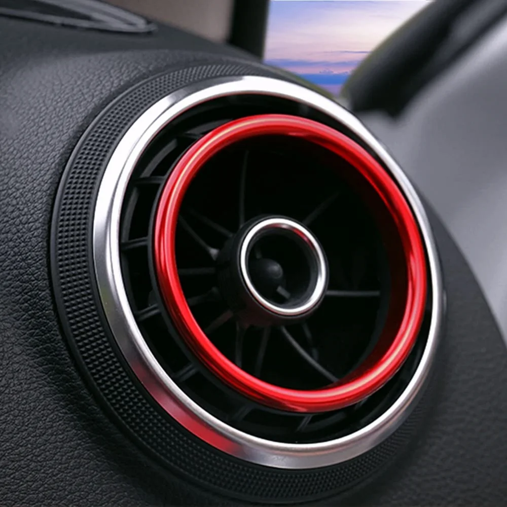 Car Air Center Console Outlet Trim Inner Ring Cover For Audi A3 8V S3 2014-2019 Sportback Sedan Interior Accessories Car Styling image 3