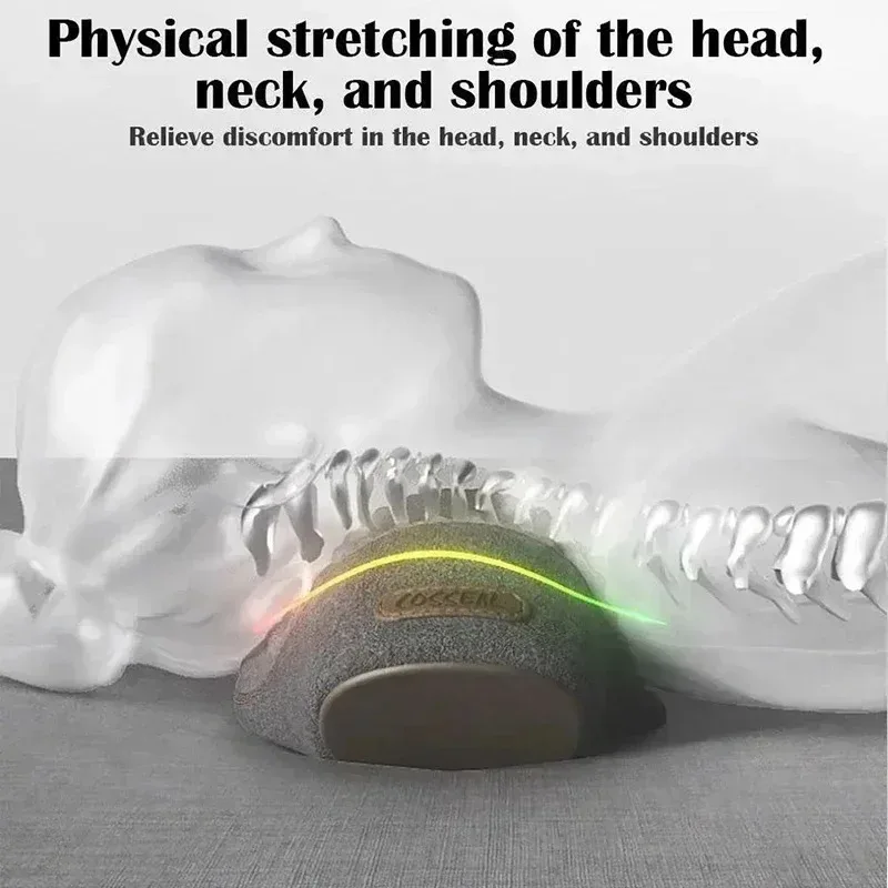 Nueva almohada masajeadora de cuello eléctrica, camilla Cervical, calefacción, masaje de vibración, tracción de espalda, almohadas ortopédicas para dormir, soporte