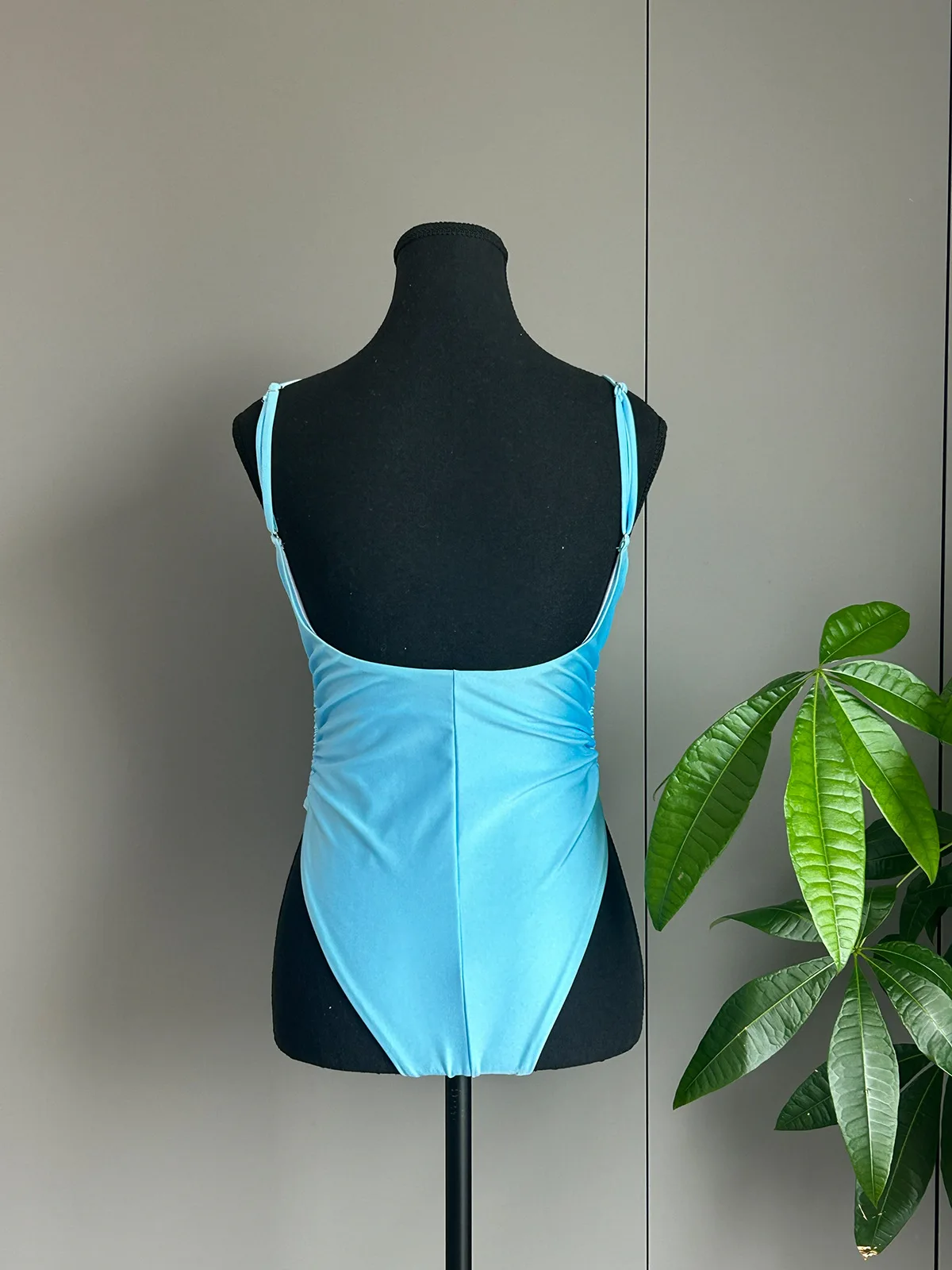 sexy blue plain metal rose swimsuits one piece bodysuits swimwear bikinis bathing suit swimwear biquini tankini trikini