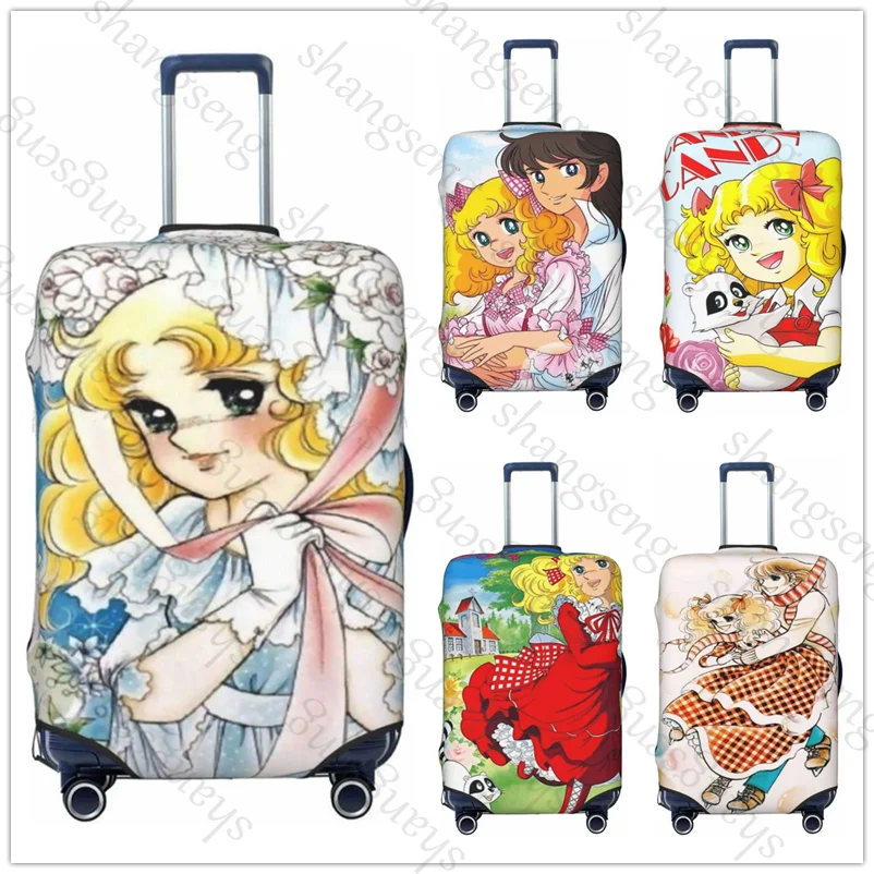 

Candy Candy Anime Travel suitcase protective case, suitcase cover, elastic protection, washable Luggage cover, 18-32 in