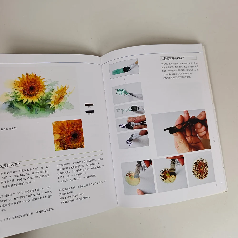 Yuko Nagayama's Watercolor Lesson Vol.1: Start Learning Watercolor Drawing Technique Tutorial Book