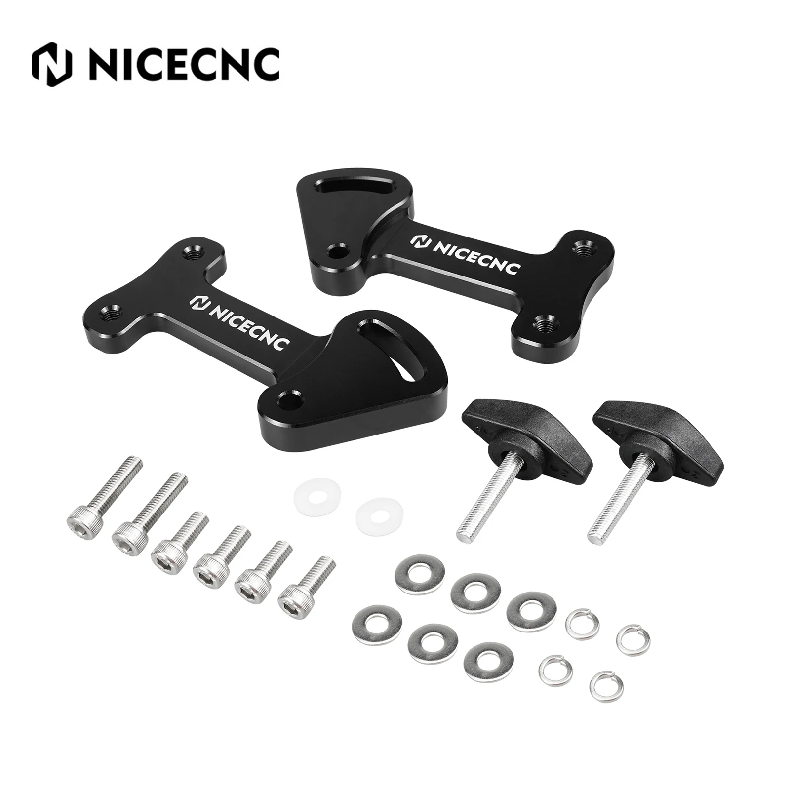 NICECNC-Adaptador de elevadores de parabrisas para motocicleta, Kit de soporte de montaje de parabrisas para Kawasaki KLR650 KLR 650 2022-2024 KLR 650 2023